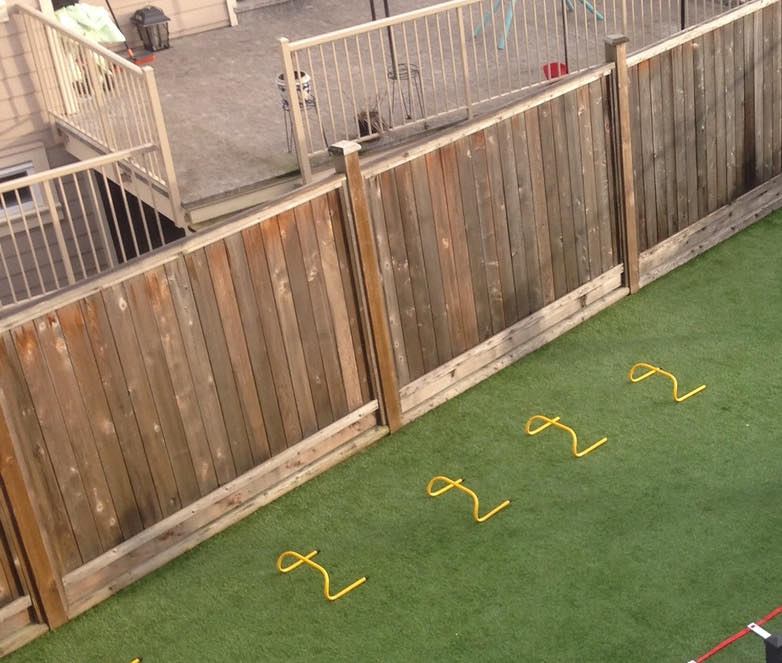 Customer-submitted photo of a failing fence estimated at 3–7 years old (example 5)